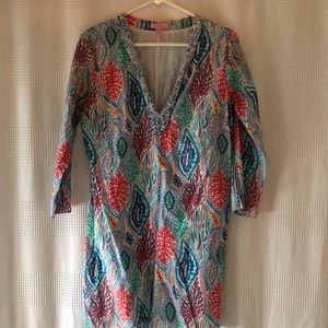 Lilly Pulitzer swim cover up dress with beading